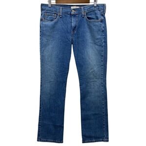 Levis 505 Straight Leg Jeans Womens 10M Blue Medium Wash Mid Rise Denim 33x30